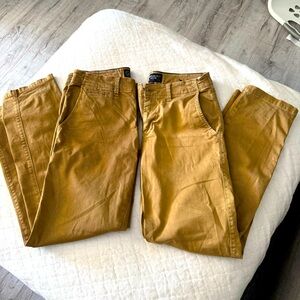 AEO Men’s 30X32 Active Flex Slim Straight bundle of 2 work pants casual